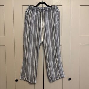 Pleasures Goose Easy Striped Pants | Men’s M | Relaxed Fit Drawstring Streetwear